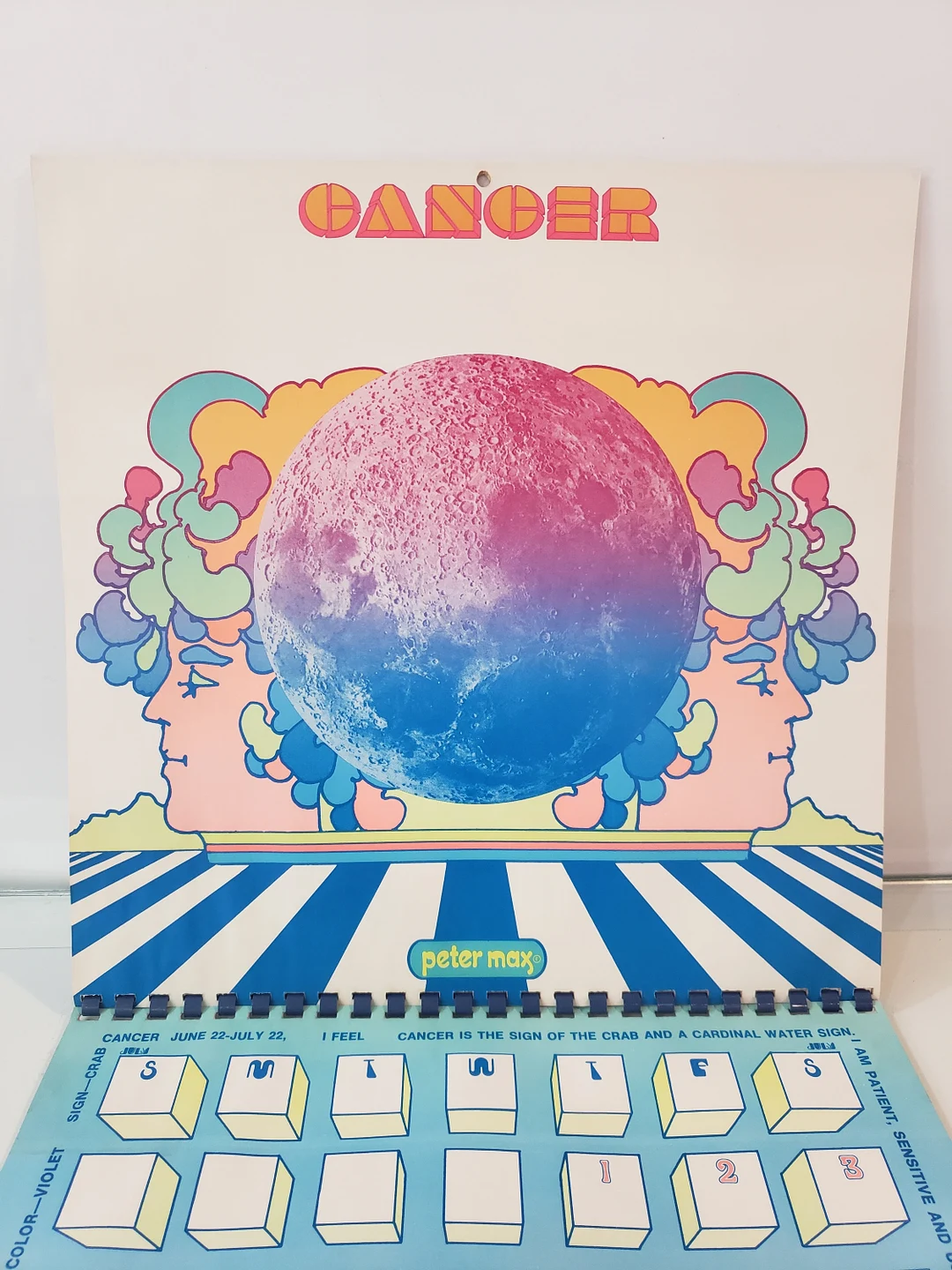 Peter Max’s 1971 Astrologicalendar